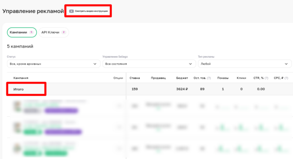 Обновление модуля «Управление рекламой»: сводка по кампаниям и защита фраз от минусации